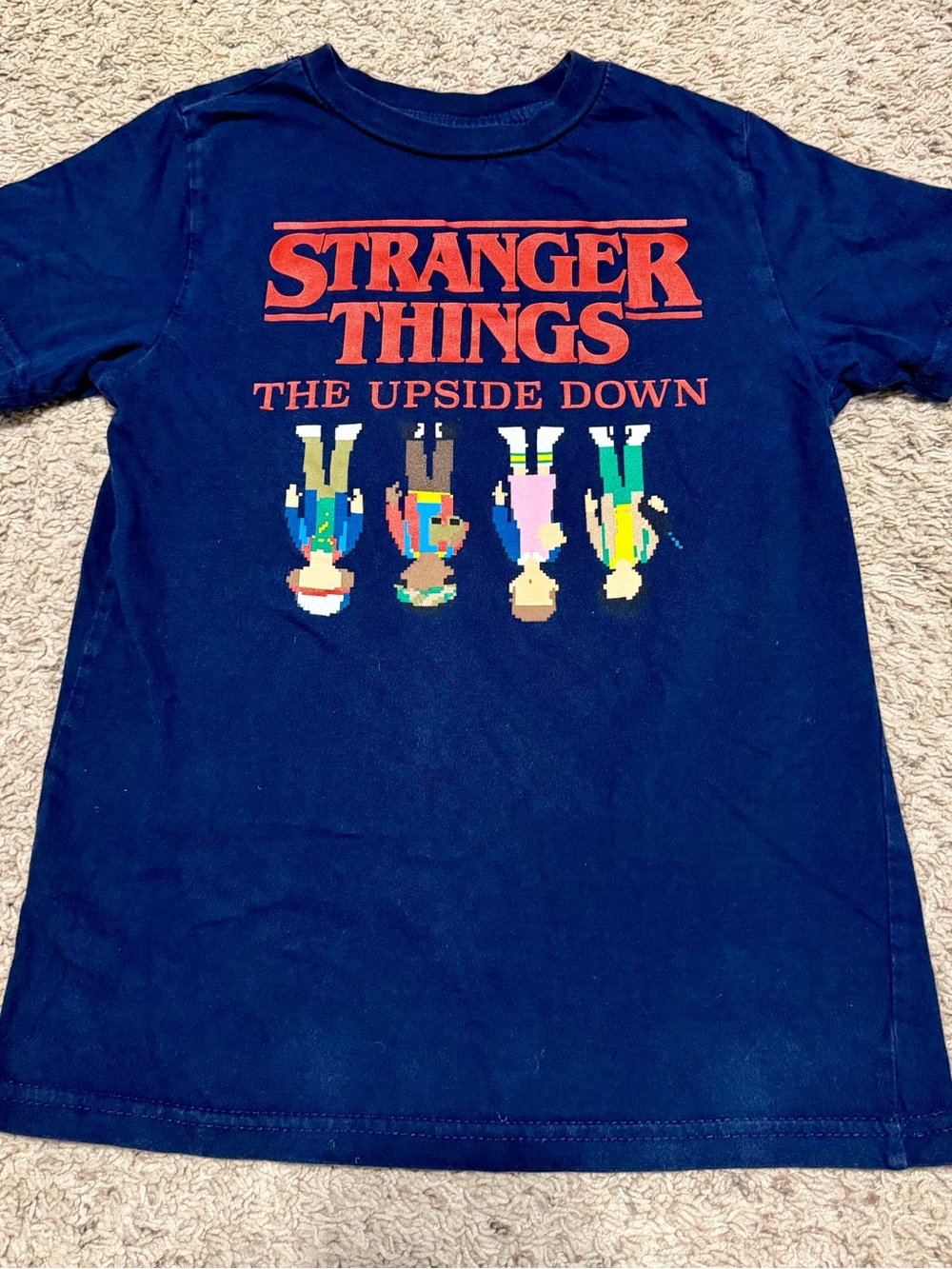 Stranger Things Netflix Upside Down Graphic Tee Kids 6–7